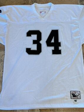Bo Jackson NFL Throwback Jersey with Black Number 34